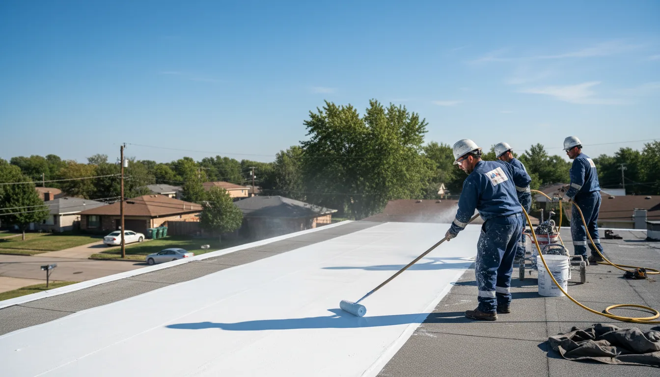 Commercial roof coating in Kansas, OH near me
